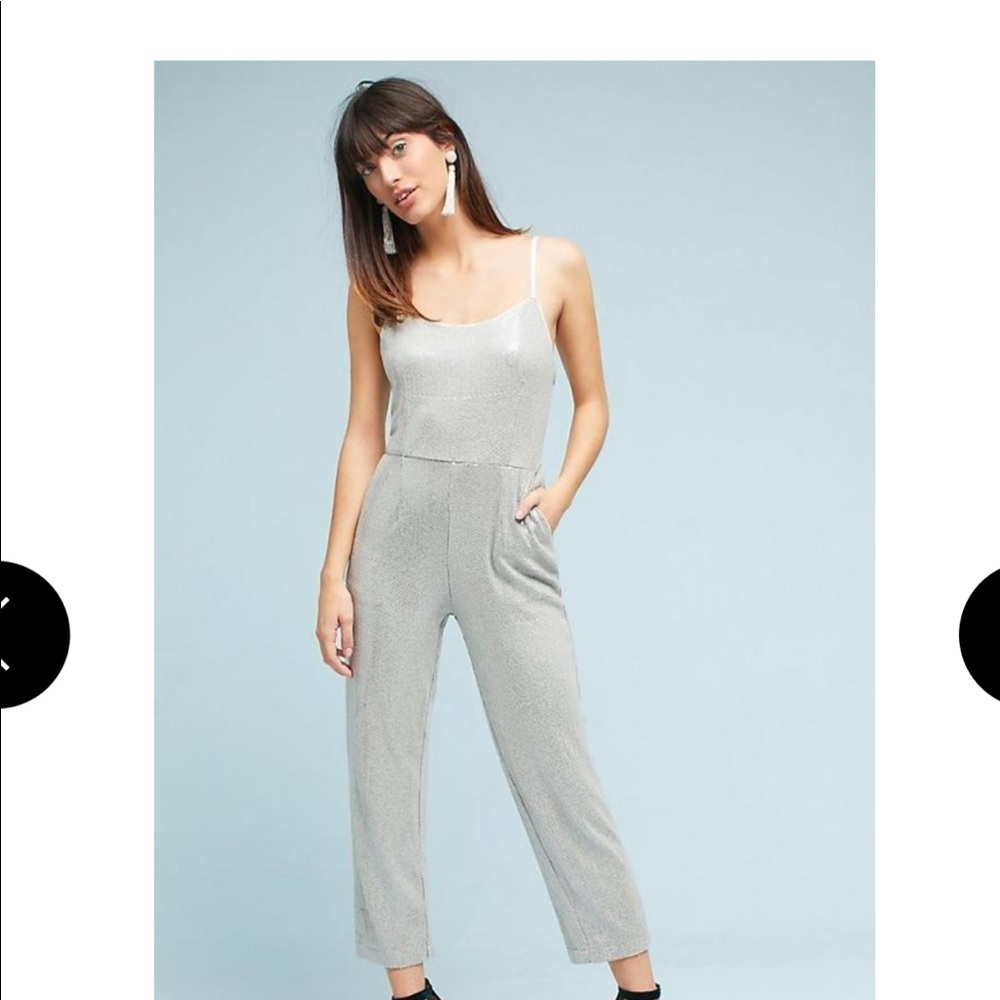 Anthropologie Sequin Jumpsuit